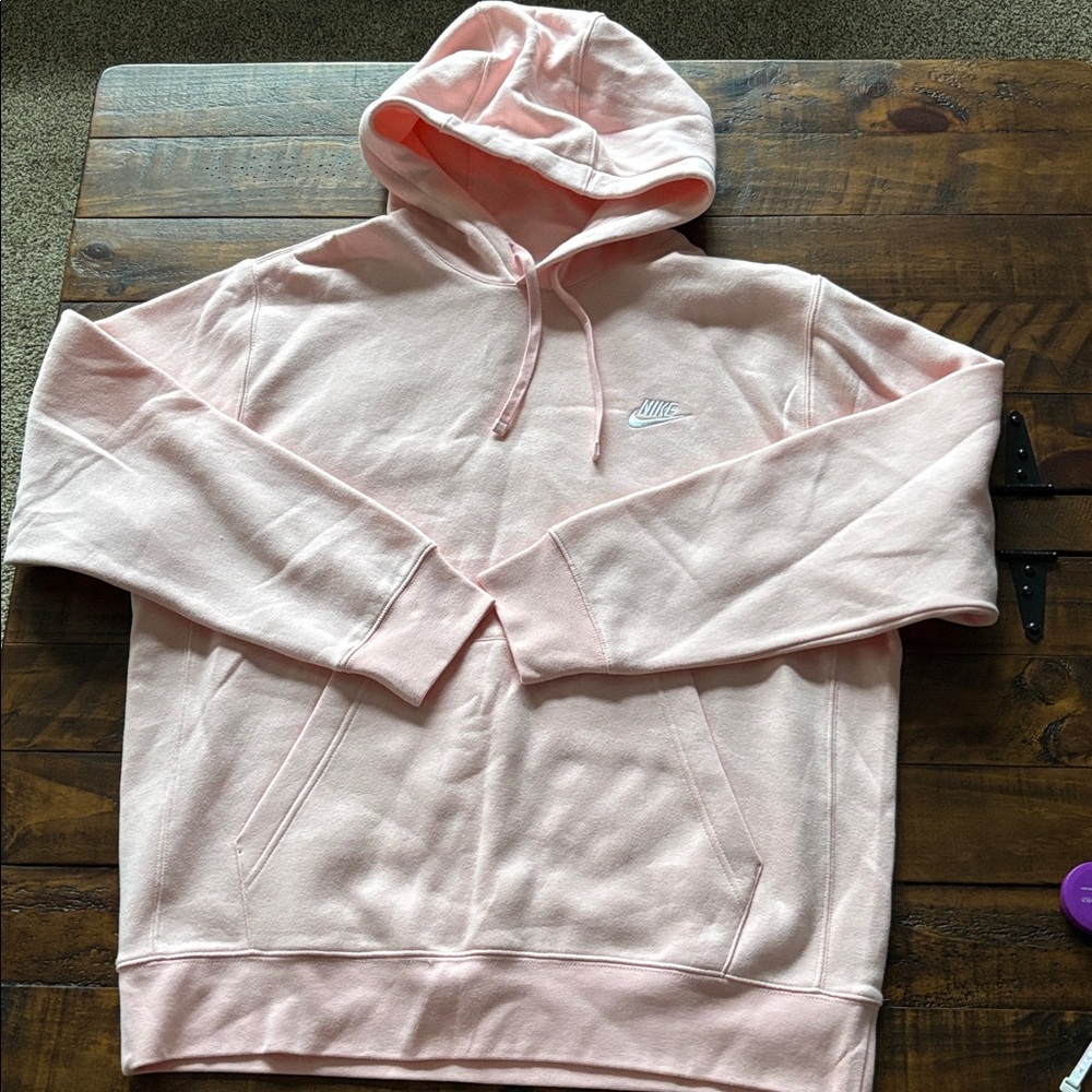 New Nike Light Pink Pullover Hoodie